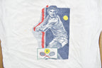Vintage 1980s Kaickets Tennis Player Graphic T Shirt