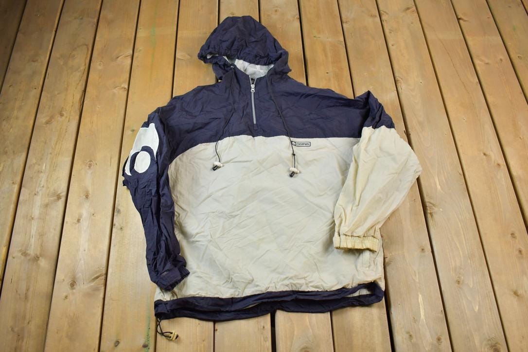 Vintage 1990s Osiris Skateboarding Hooded Windbreaker Jacket