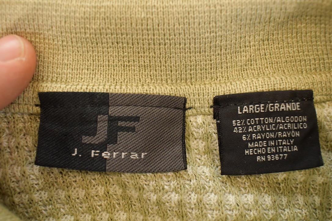 Vintage 1990s J Ferrar Knit Button Up Shirt Men's L
