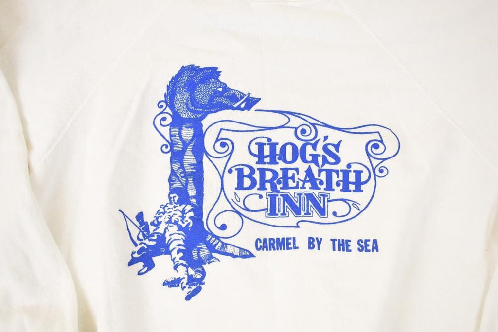 Vintage 1980s Hogs Breath Inn Seahorse Cartoon Graphic Print Crewneck Sweatshirt Mens L