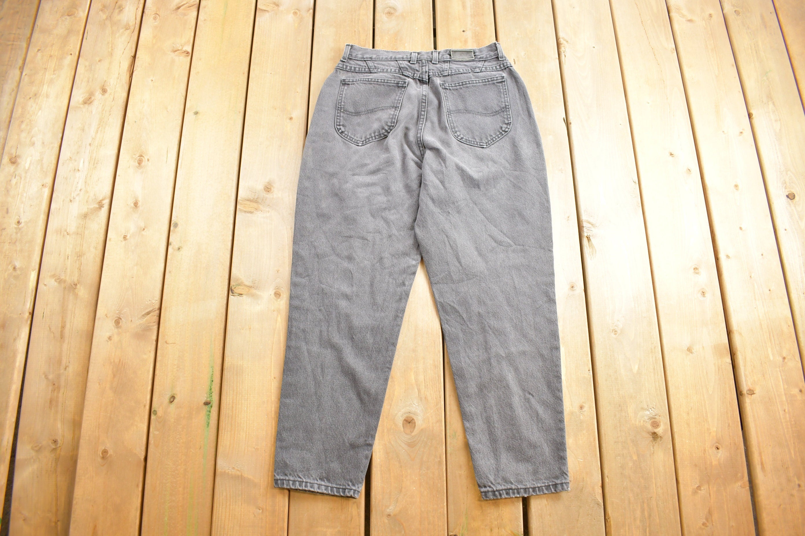 Vintage 1980s Lee Grey Denim Women's Jeans Size 29 x 25.5