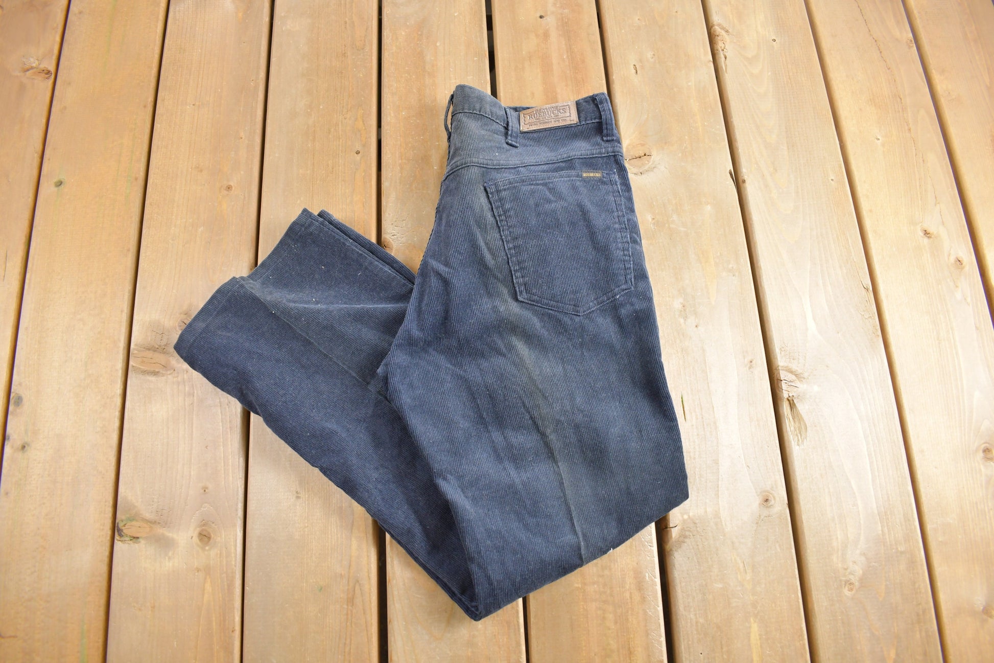 Vintage 1970s Sears Genuine Roebucks Perma Prest Corduroy Pants Size 34 x 29