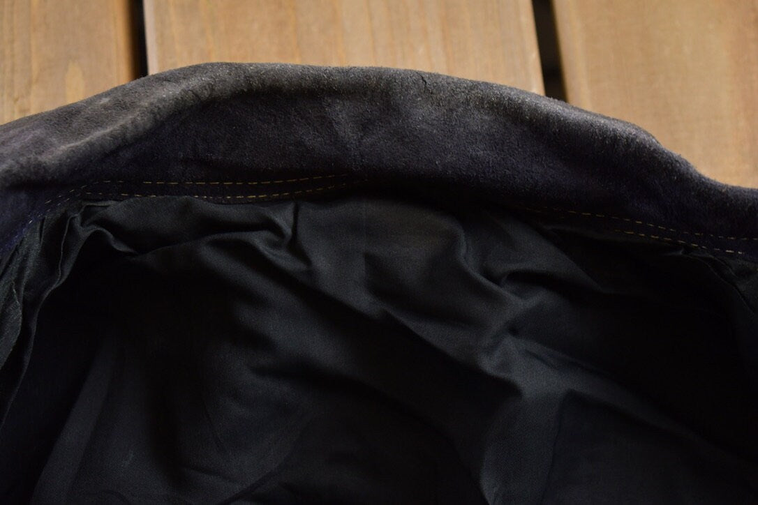 Vintage 1980s Genuine Leather Suede Jacket
