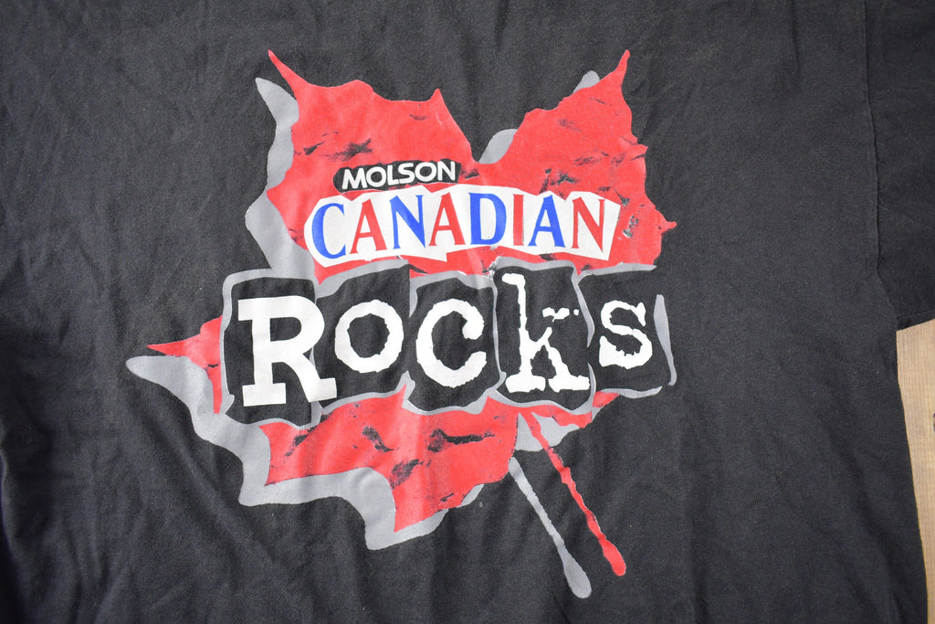 Vintage 1990s Molson Canadian Mississauga Souvenir T Shirt Made In USA Size XL