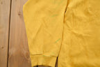 Vintage 1990s Distressed Nike Center Swoosh Hoodie  Middle Swoosh Hoodie  NikeMid Swoosh  grey tag  Vintage Nike Hoodie  Made In Canada