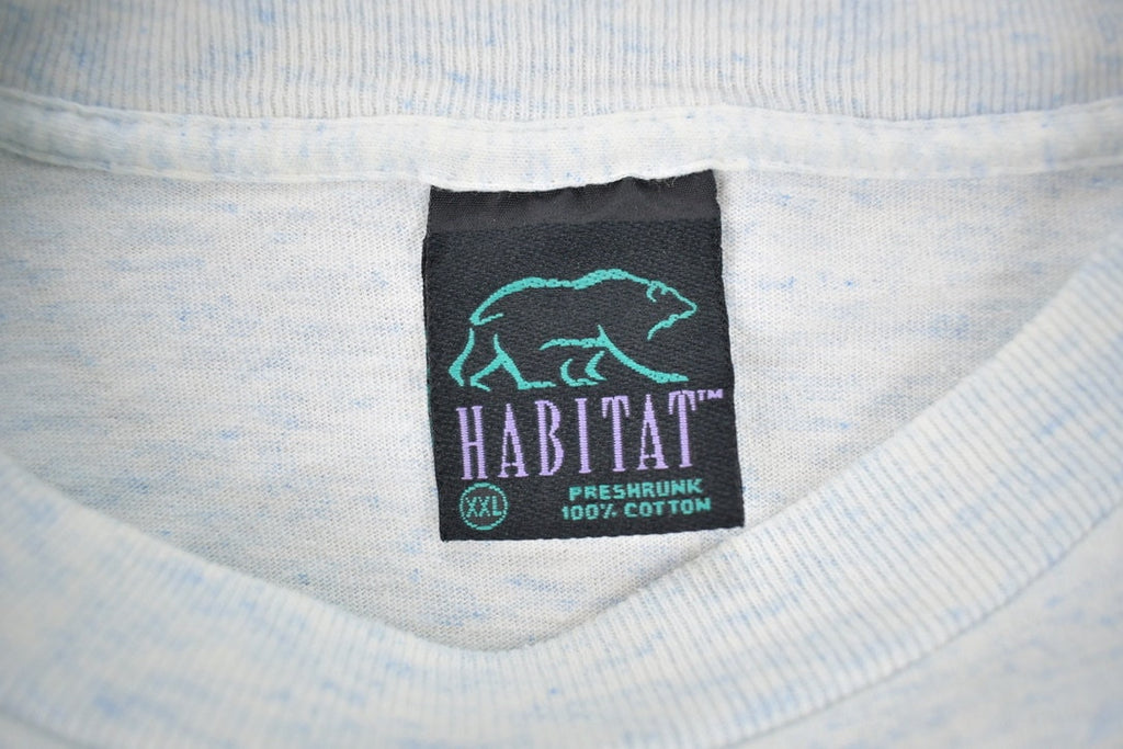 Vintage 1990s Habitat Polar Bear Cubs Graphic T-Shirt