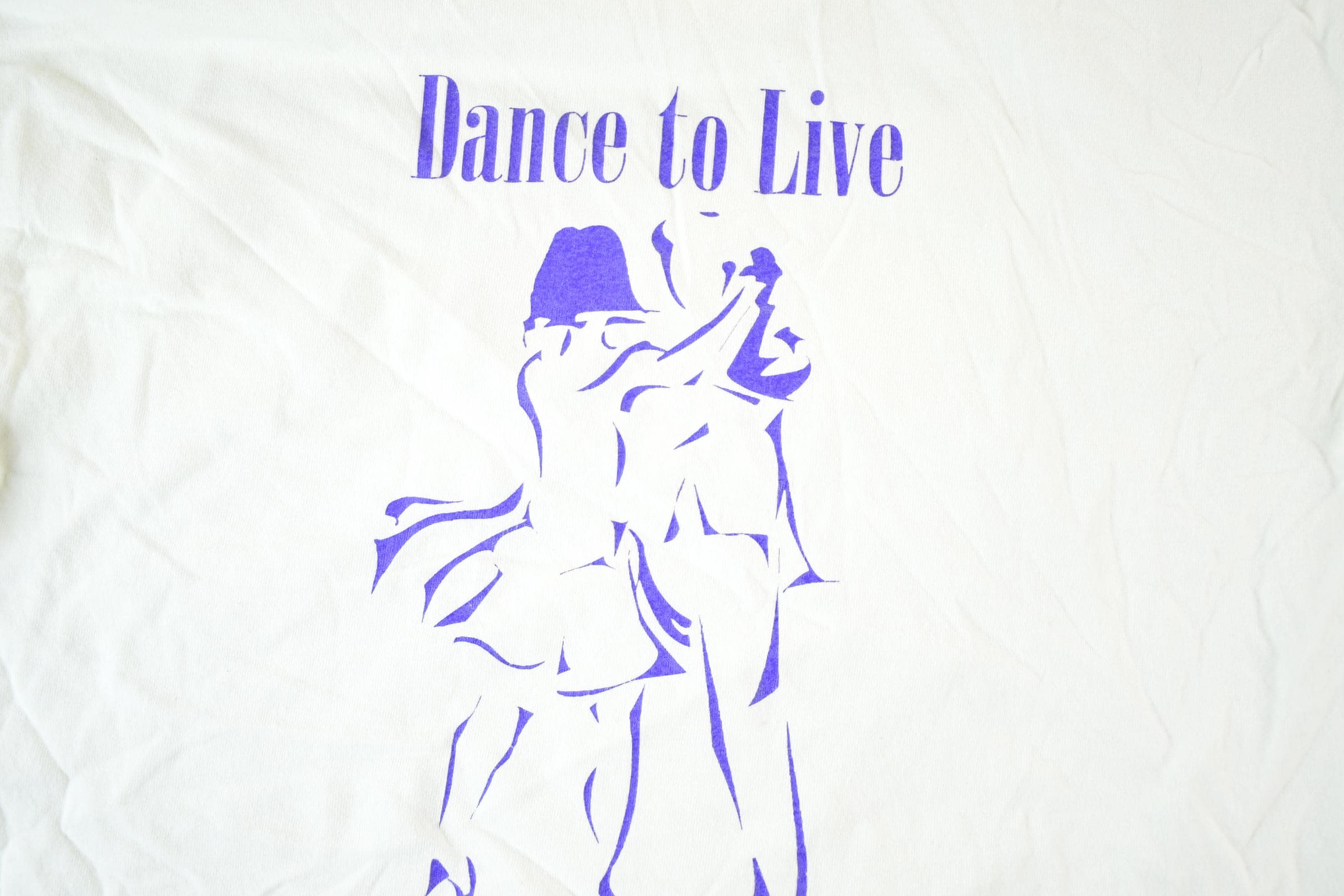 Vintage 1990s Dance To Live Souvenir T-Shirt Women's L