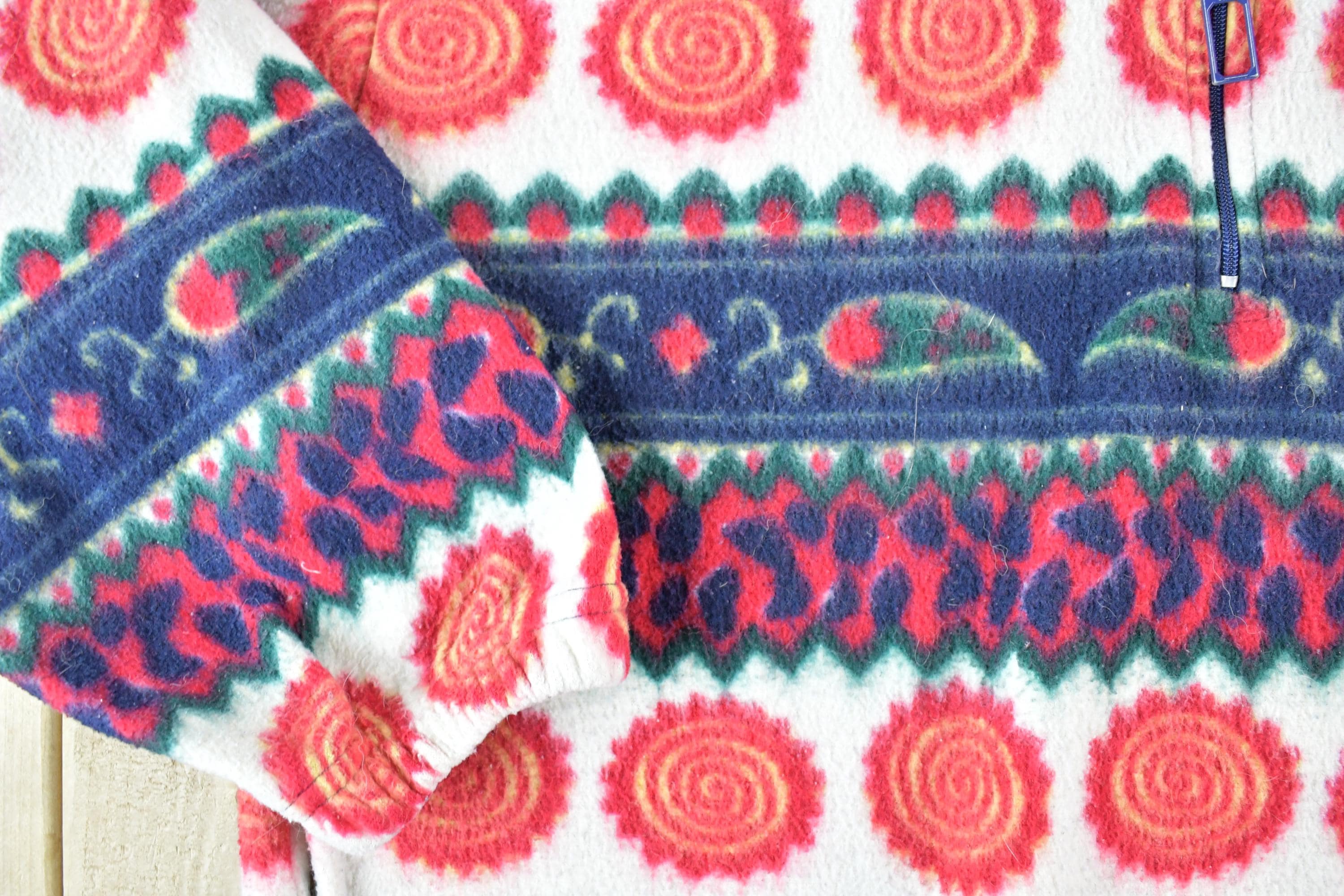 Vintage 1990s Bay Club Fleece Outdoorsman Sweater