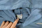Vintage 1990s Distressed Thrashed Carhartt Hoodie Sweatshirt Men's XL  Workwear  Streetwear  Vintage Carhartt