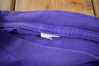 Vintage 1990s Cute Embroidered Rabbit Purple T-Shirt