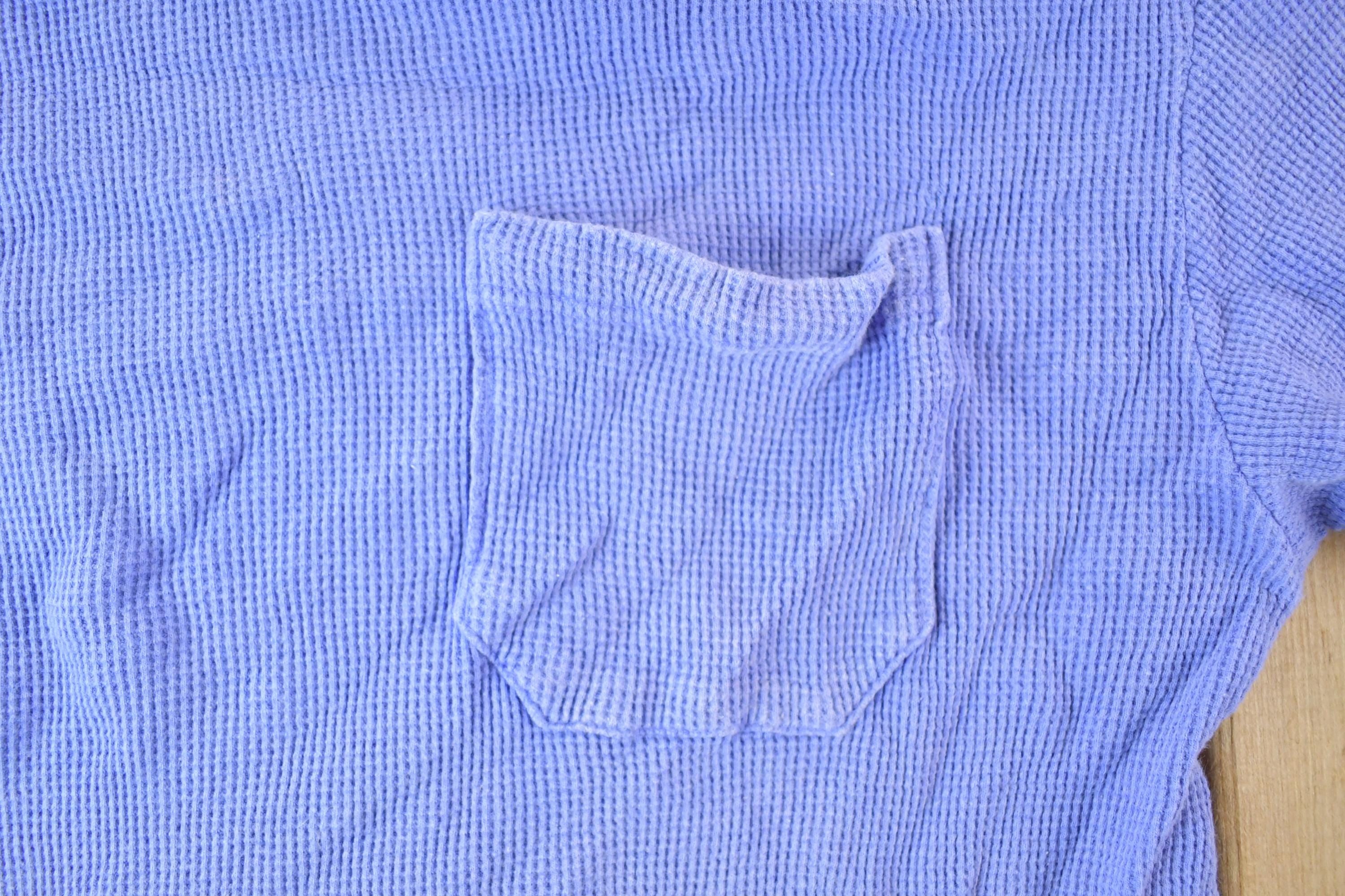 Vintage 1990s Thermal Pocket Blank Souvenir T-Shirt Women's L  Made In USA  Vintage Vacation Tee  Rare Destination Tee  Summer Shirt