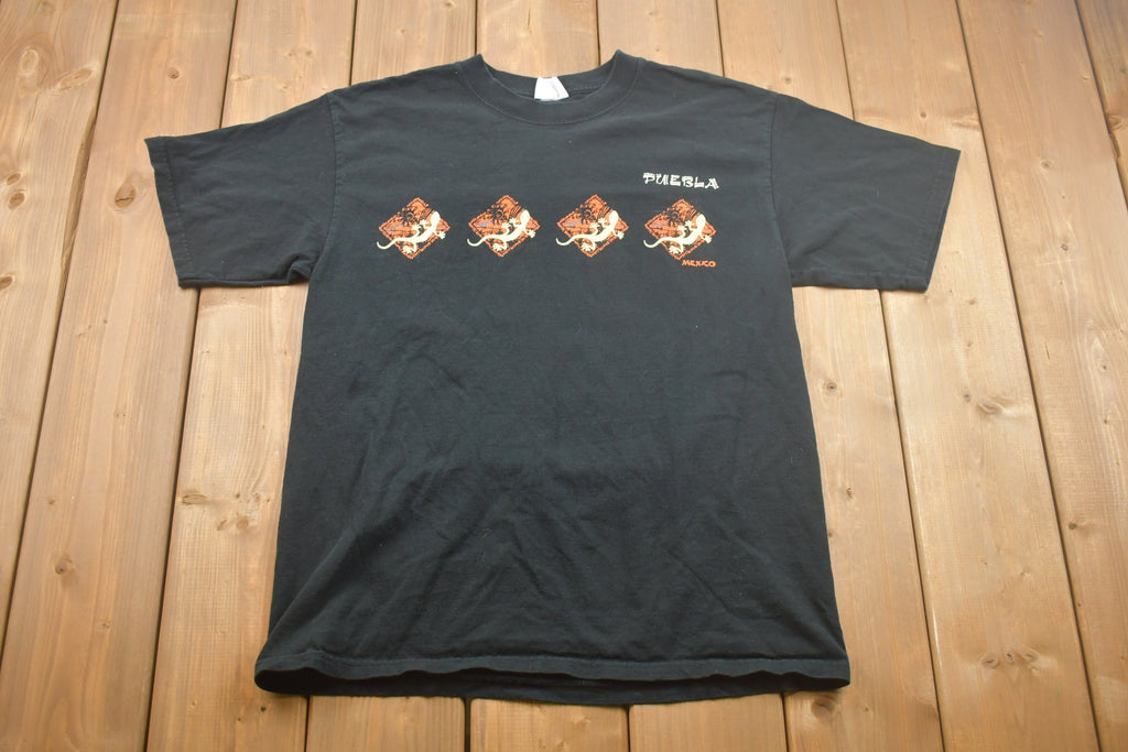 Vintage 1990s Puebla Mexico Lizard T-Shirt