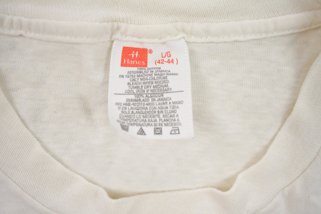 Vintage 1990s Hanes Simple Blank White T-Shirt