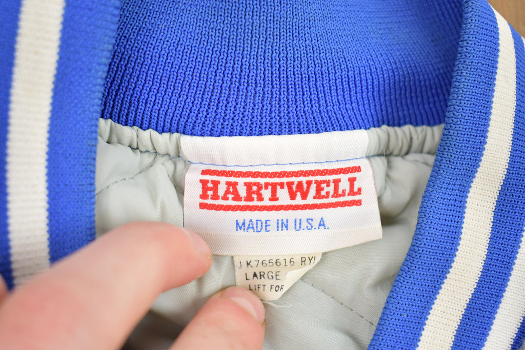 Vintage 1990s Chevrolet Hartwell Satin Wool Bomber Jacket