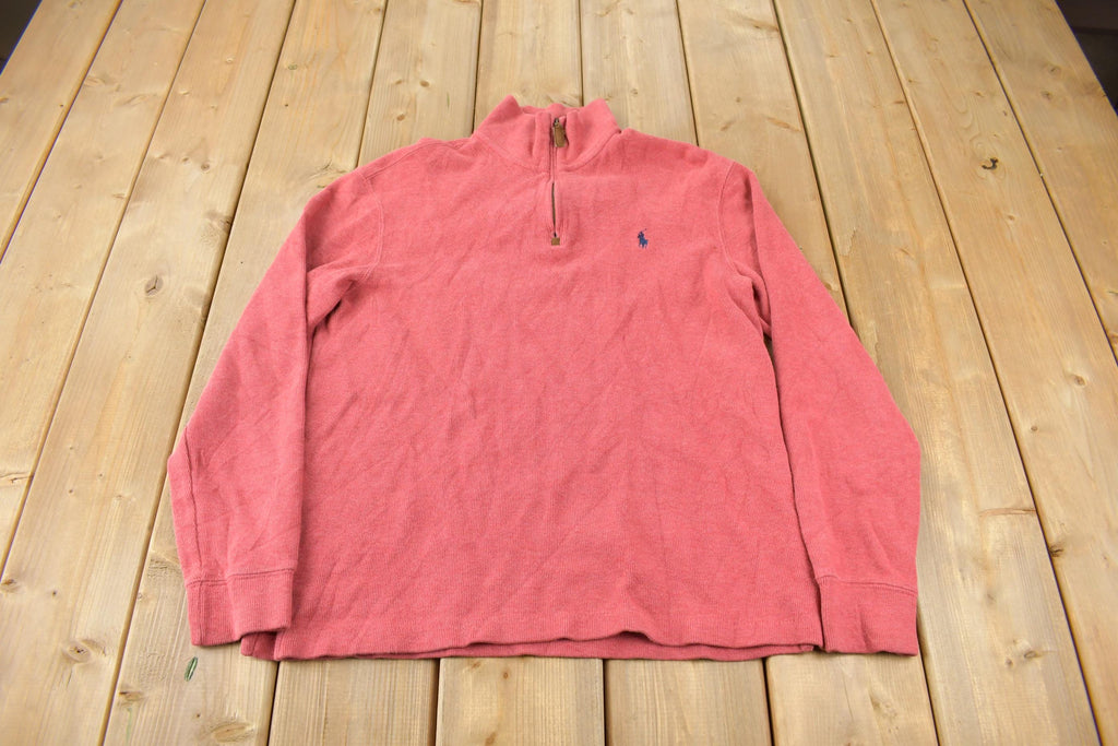 Vintage 1990s Polo Ralph Lauren Quarter Zip Sweatshirt