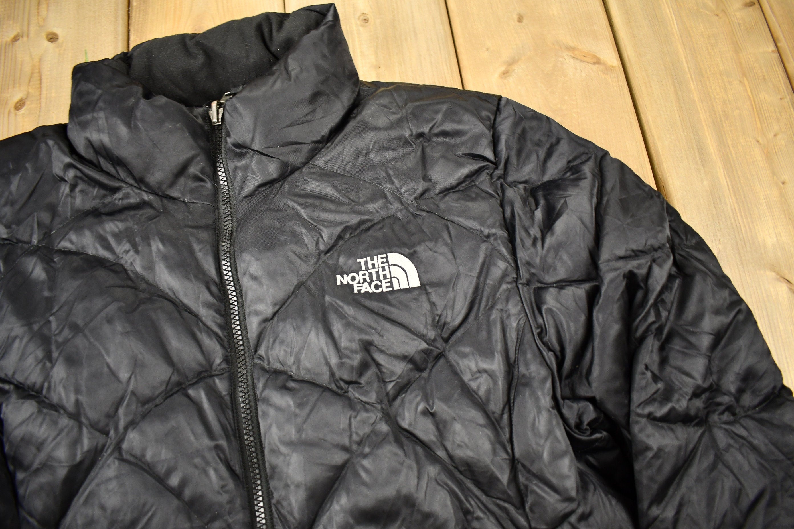 Vintage 1990s The North Face Women's 550 Black Puffer Jacket