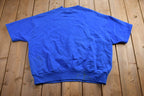 Vintage 1980S Blank Boxy Short-sleeve Crewneck Sweatshirt