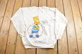 Vintage 1990 Bart Simpson Graphic Crewneck Sweatshirt