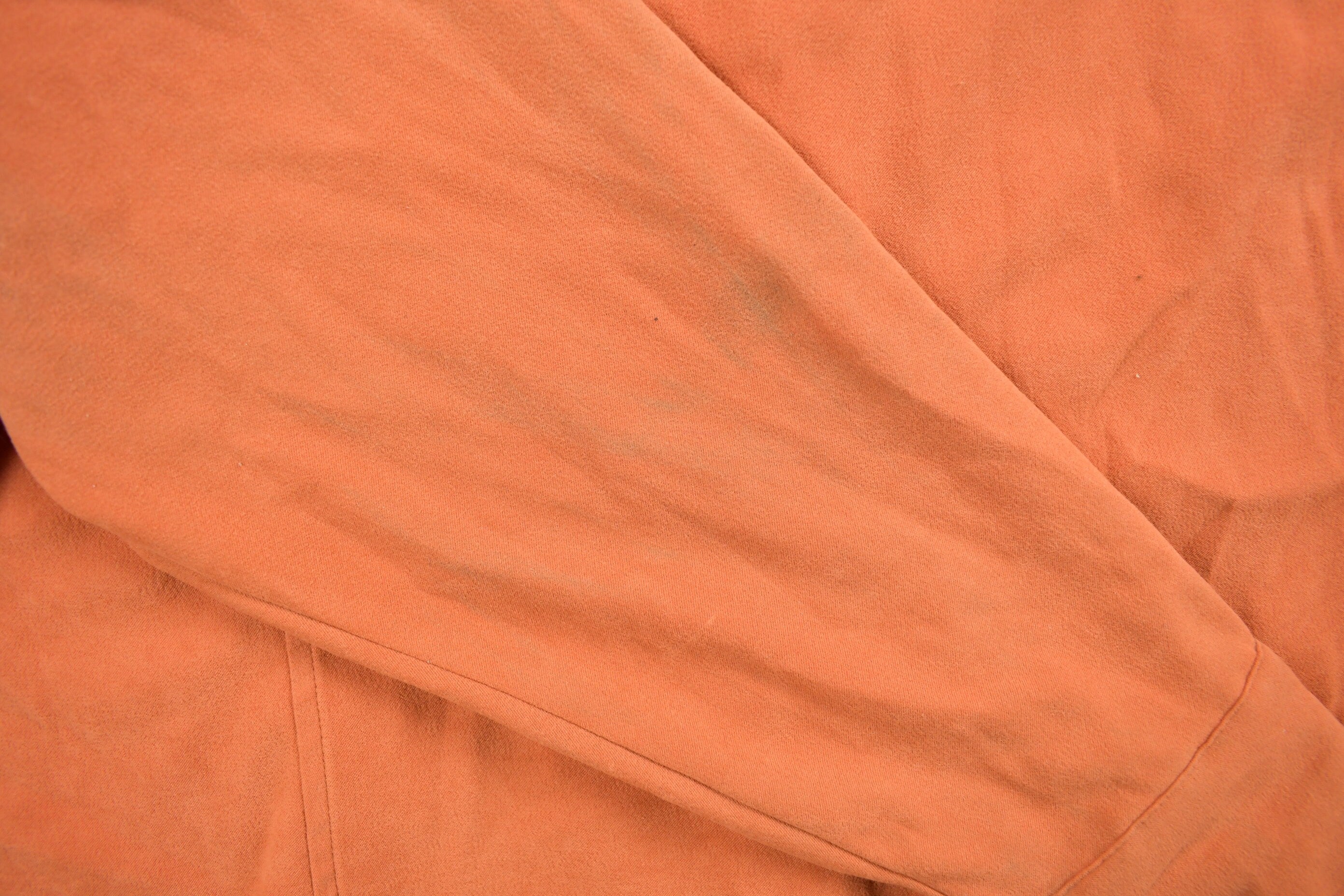Vintage 1990s Blank Orange Button Up Shirt
