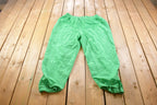 Vintage 1990s Laura Katherine Green Windbreaker & Track Pants Set