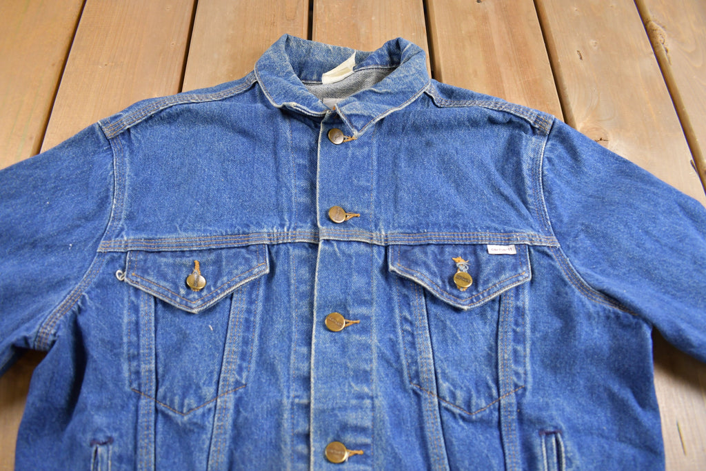 Vintage 1980s Carhartt Medium Wash Jean Jacket