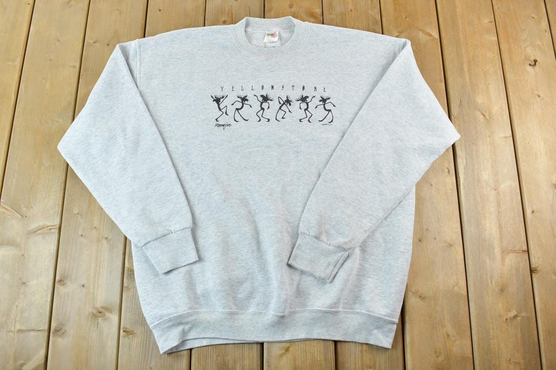 Vintage 1990s Yellowstone National Park Souvenir Crewneck Sweatshirt