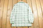 Vintage 1970s Plaid Button Up Shirt