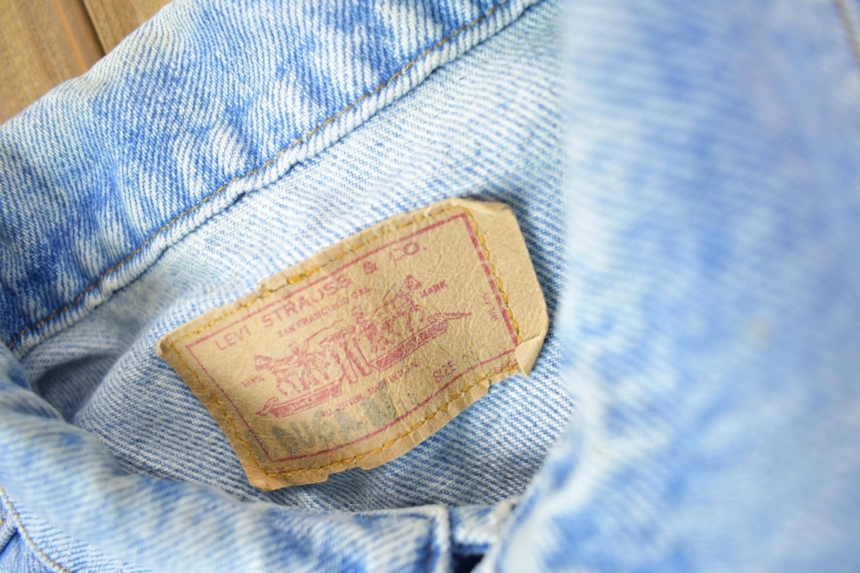 Vintage 1970s Levi's Type 3 Light Wash Denim Jacket