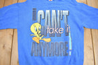 Vintage 1992 Tweety Bird Graphic Looney Tunes Women's Crewneck Vintage Looney Tunes