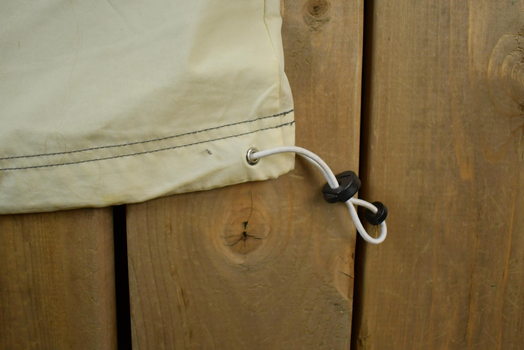 Vintage 1990s Nike Pullover Cream Hooded Windbreaker Jacket