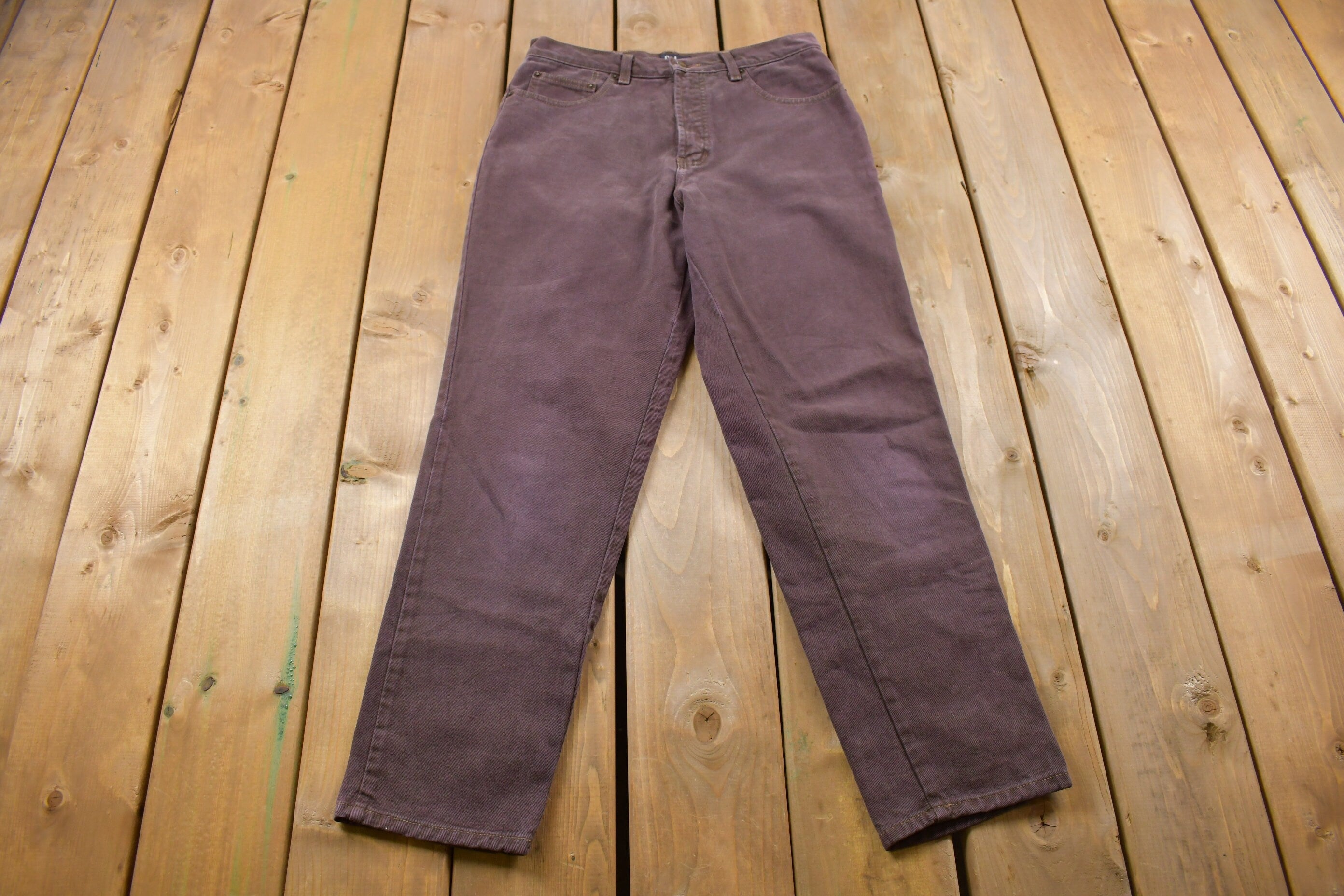 Vintage 1990's Gap Brown Denim Straight Leg Pants 30 x 29