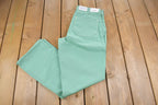 Vintage 1980's Seafoam Green Straight Leg Jeans 32 x 32