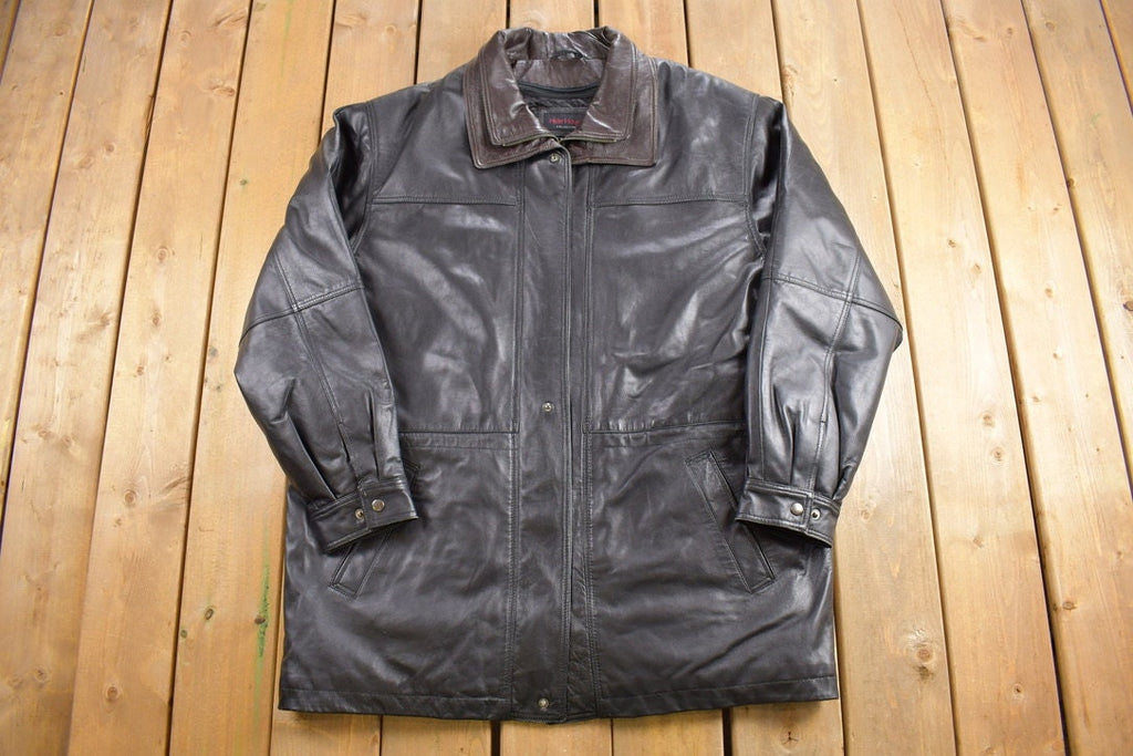 Vintage 1990s Hide House Leather Jacket