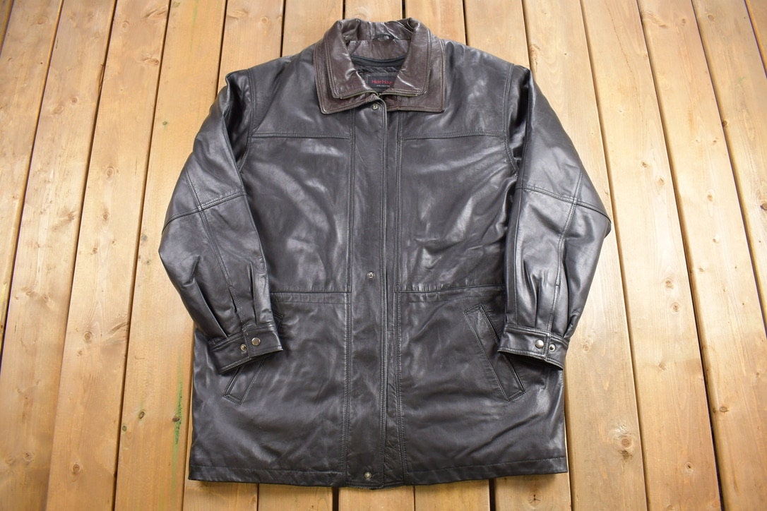 Vintage 1990s Hide House Leather Jacket