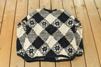 Vintage 1990s Gap Pattern Hand Knit Sweater Women's S