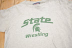 Vintage 1990s Michigan State University Wrestling Collegiate T-Shirt