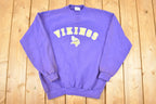 Vintage 1990s Minnesota Vikings Riddell NFL Crewneck Sweatshirt Mens L