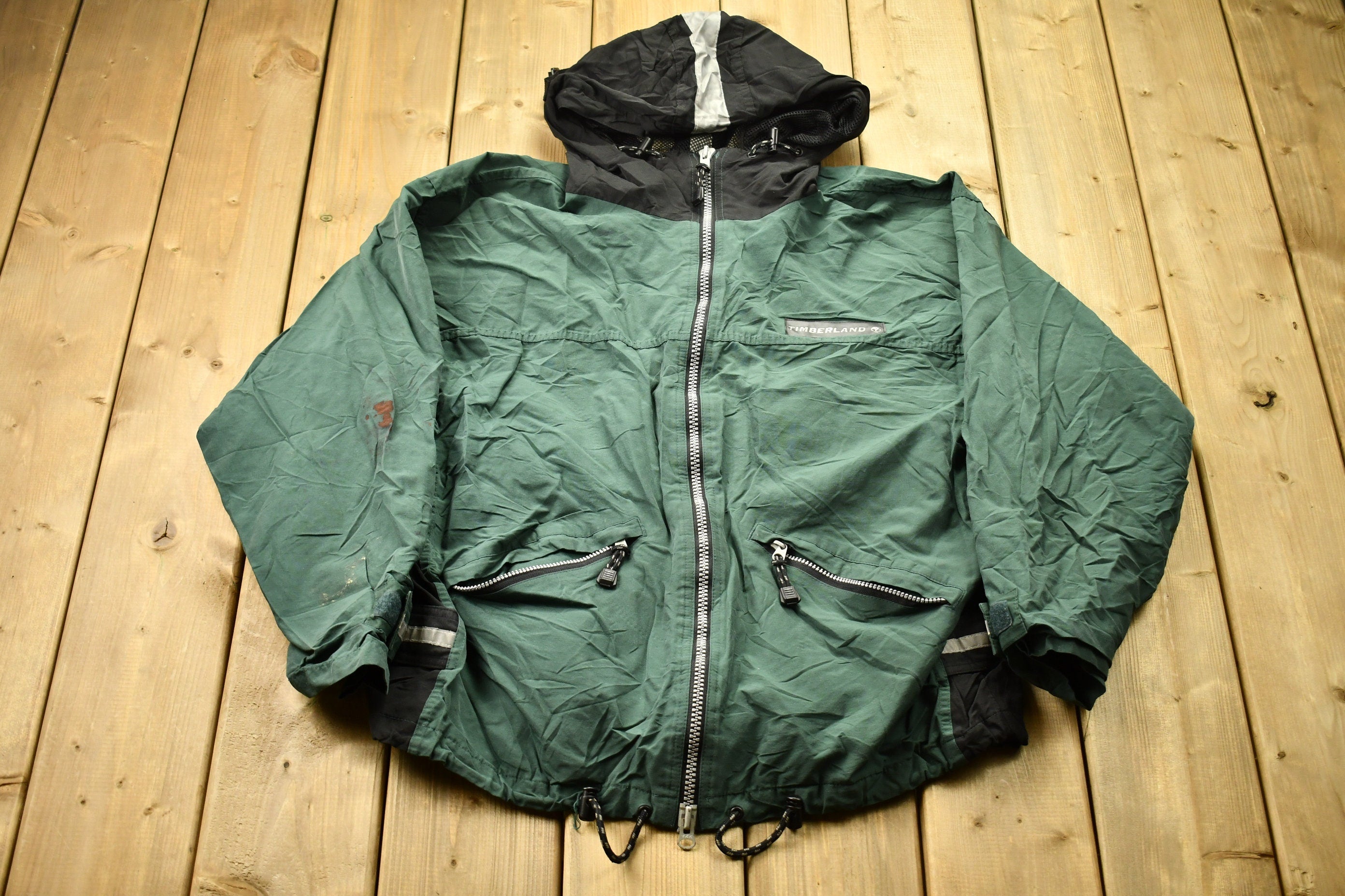 Vintage 1990s Timberland Full Zip Windbreaker Jacket