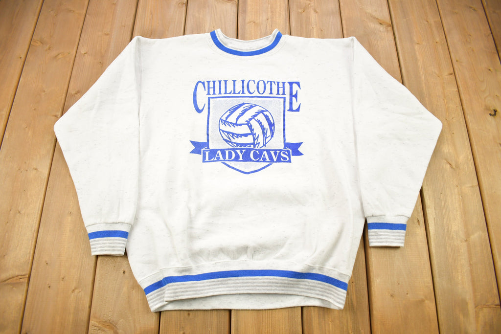 Vintage 1990s Chilicothe Lady Cavs Ribbed Crewneck Sweatshirt
