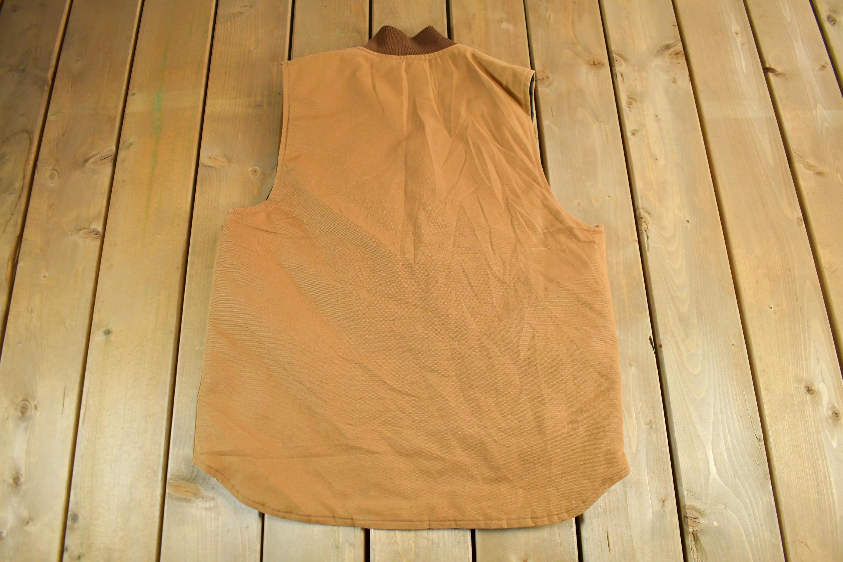 Vintage 1990s Carhartt Quilt Lined Jacket Vest Mens Large
