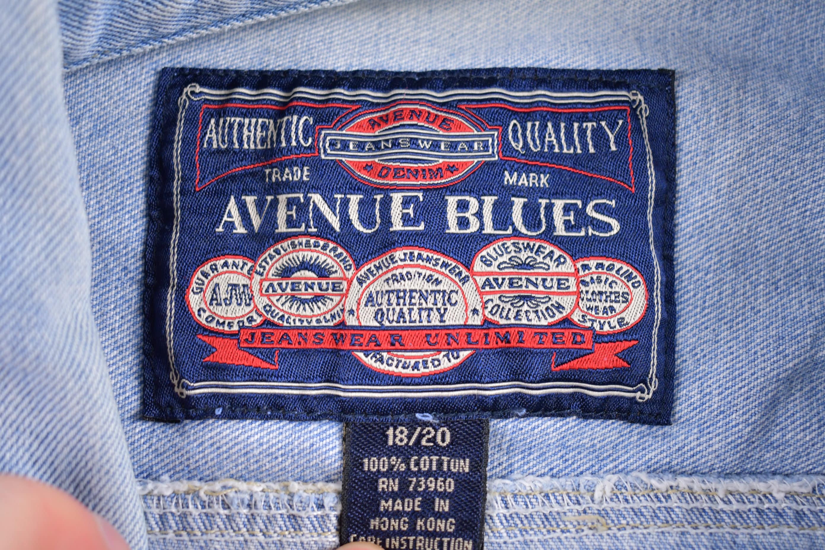 Vintage 1990s Avenue Blues Denim Jean Jacket