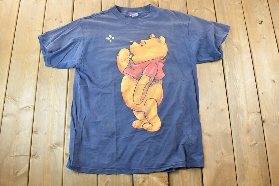 Vintage 1990s Pooh Bear Disney Cartoon Promo T-Shirt