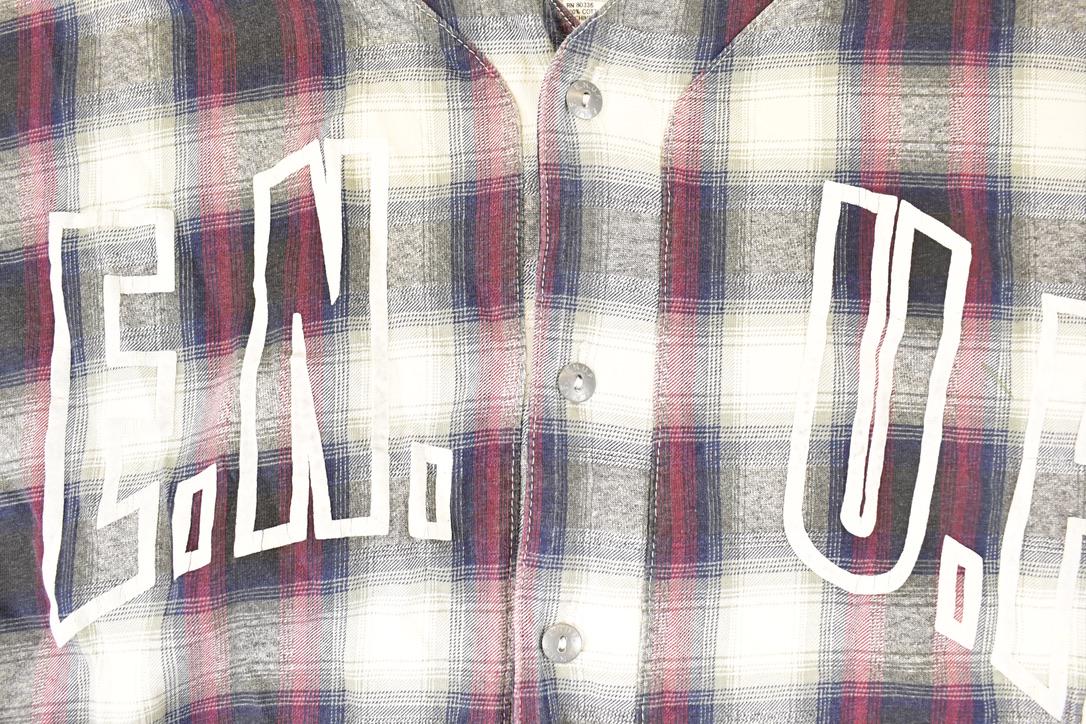 Vintage 1990s UNUF Plaid Button Up Souvenir T-Shirt Men's XL