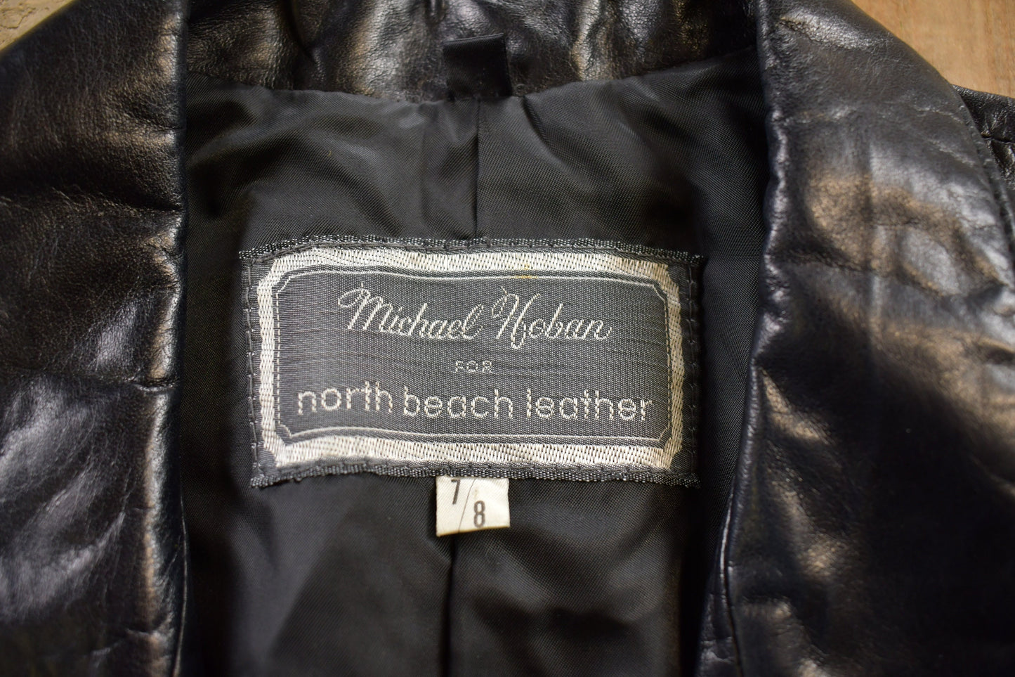 Vintage 1980s Michael Koban North Beach Leather Jacket / Fall Outerwear / Leather Coat / Outerwear / Streetwear Fashion / Black Leather