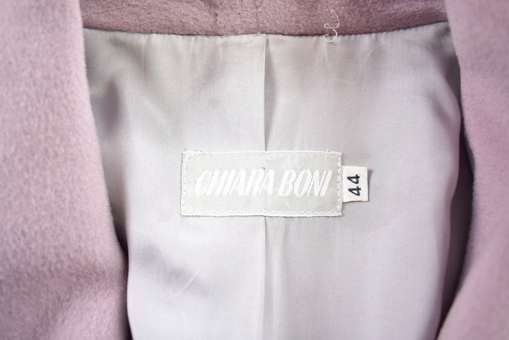 Vintage 1980s Chiara Boni Lavender Wool Button Up Jacket Size 44