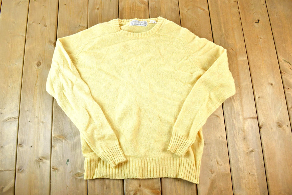 Vintage 1970s Sears The Men's Store Pure Virgin Wool Knit Sweater Mens L