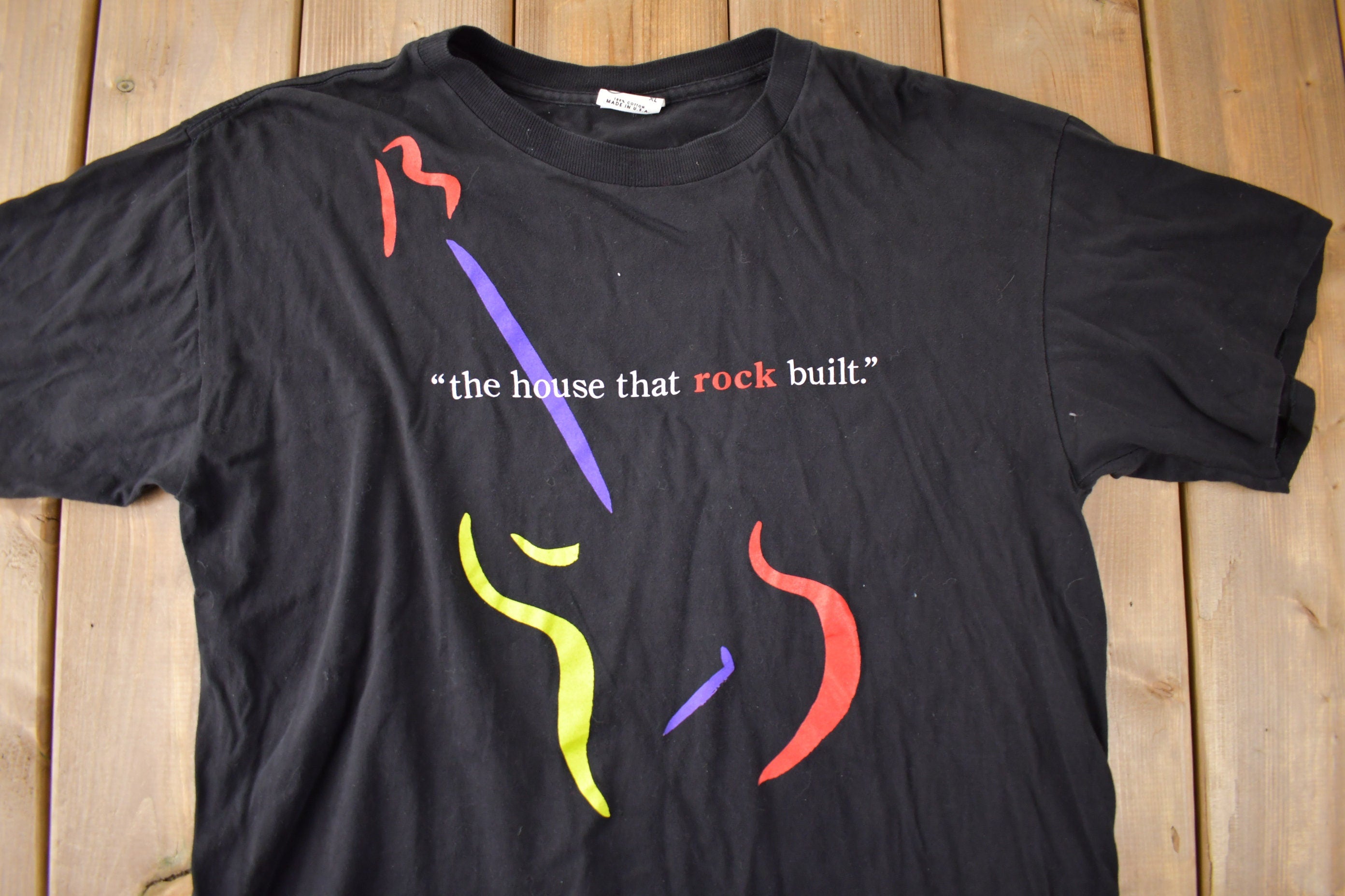 Vintage 1995 Rock and Roll Hall Of Fame Souvenir T Shirt Made In USA Size XL