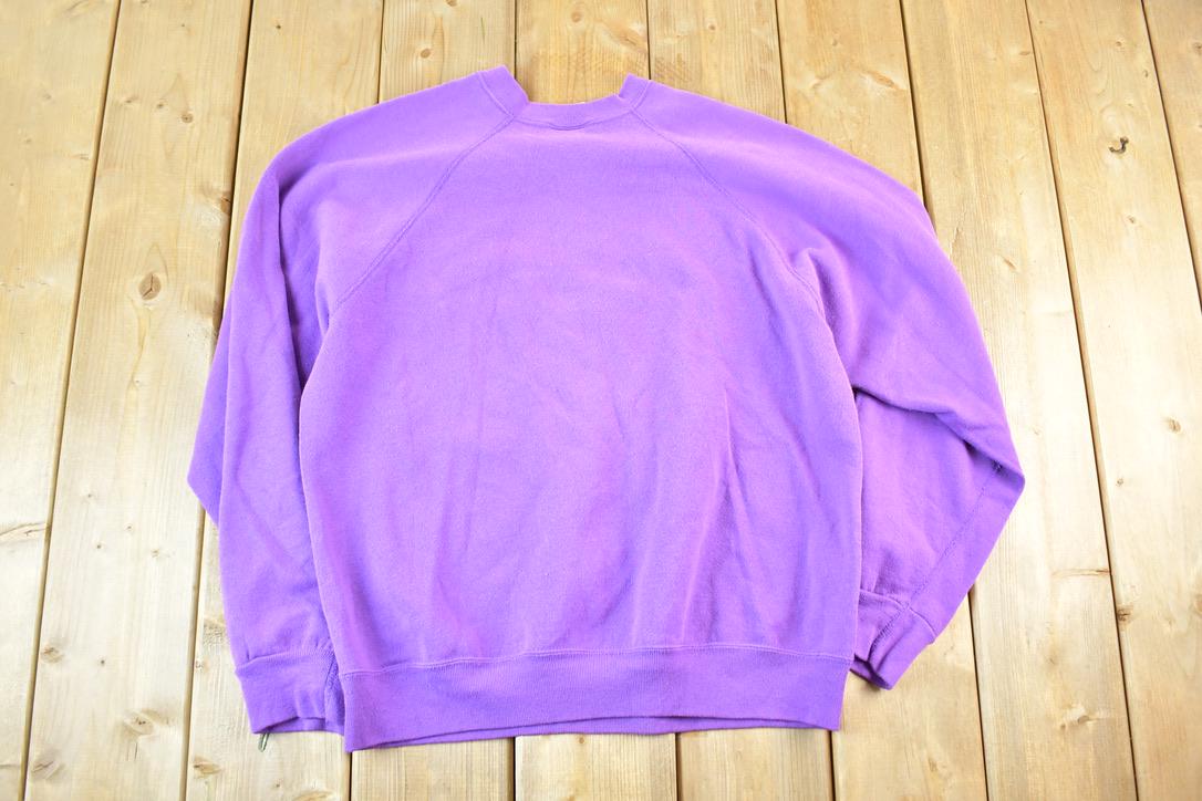 Vintage 1990s Purple Hearts Crewneck Sweatshirt Womens L