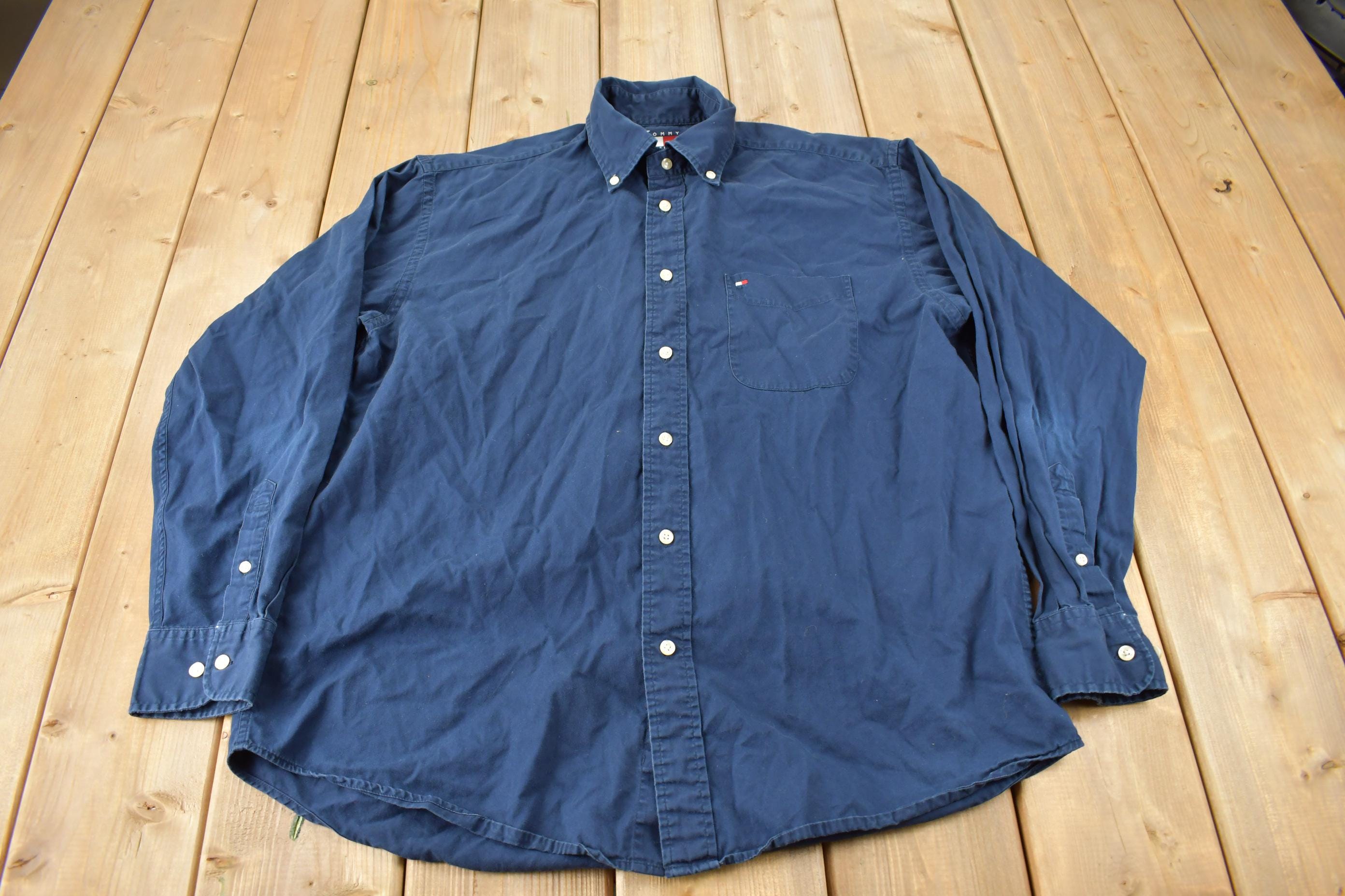 Vintage 1990s Tommy Hilfiger Small Logo Button Up Shirt