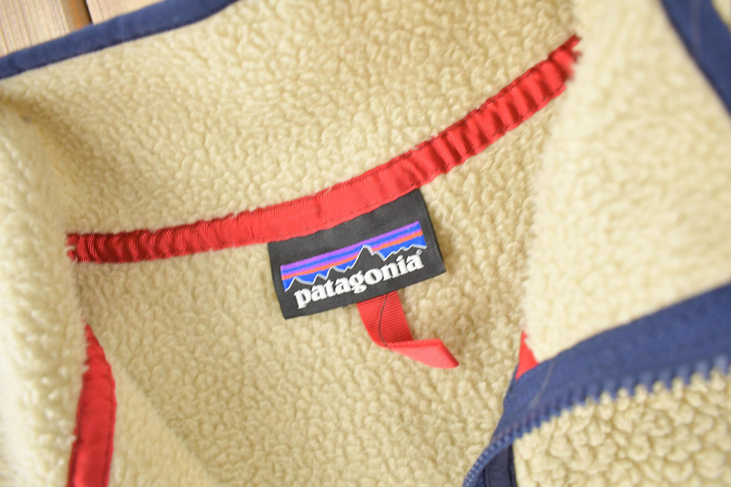 Vintage Y2K Patagonia Oatmeal Deep Pile Half Zip Fleece Sweater